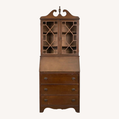 Used Dark Brown Wood Chest for sale on AptDeco