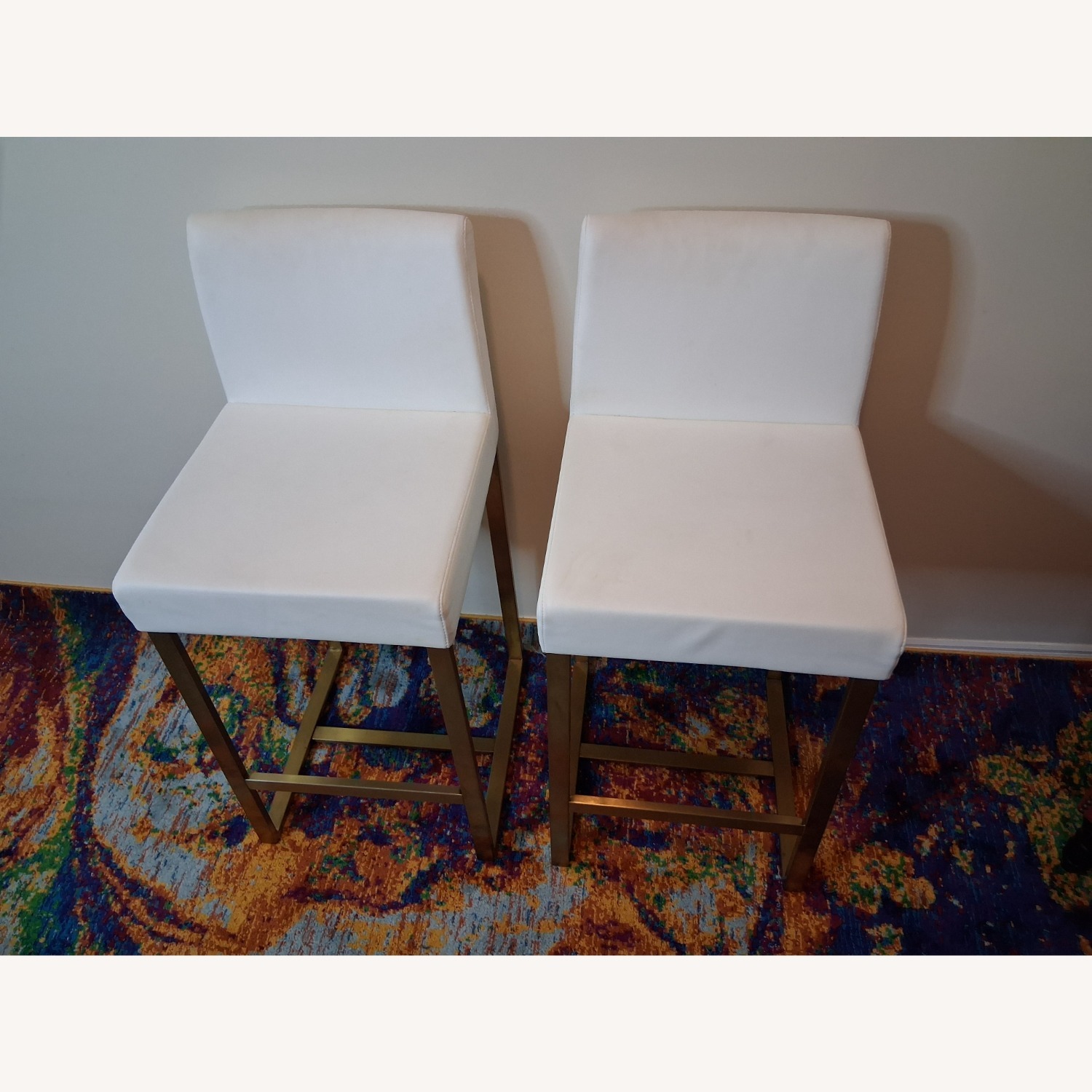 White Counter Stools - image-1