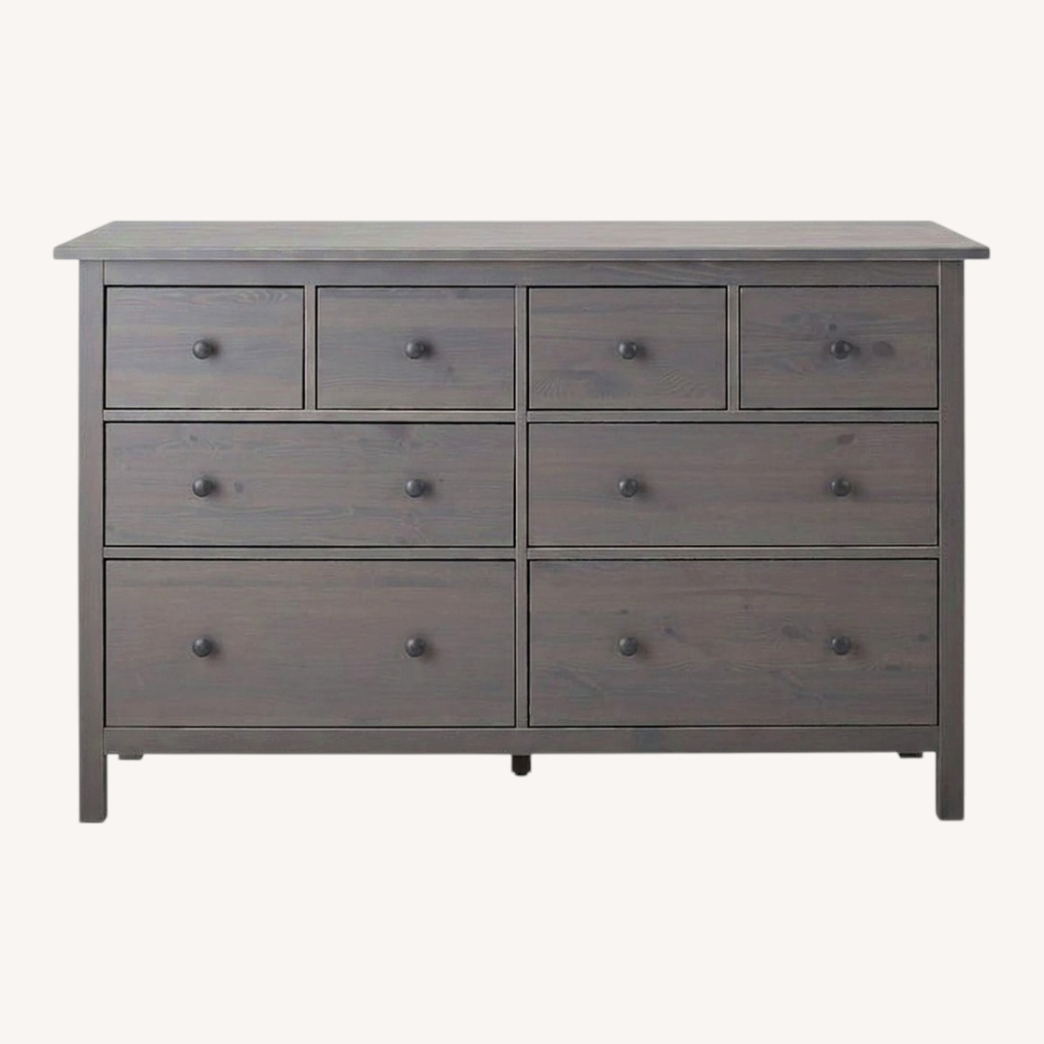IKEA HEMNES Dark Gray Wood Dresser - image-0