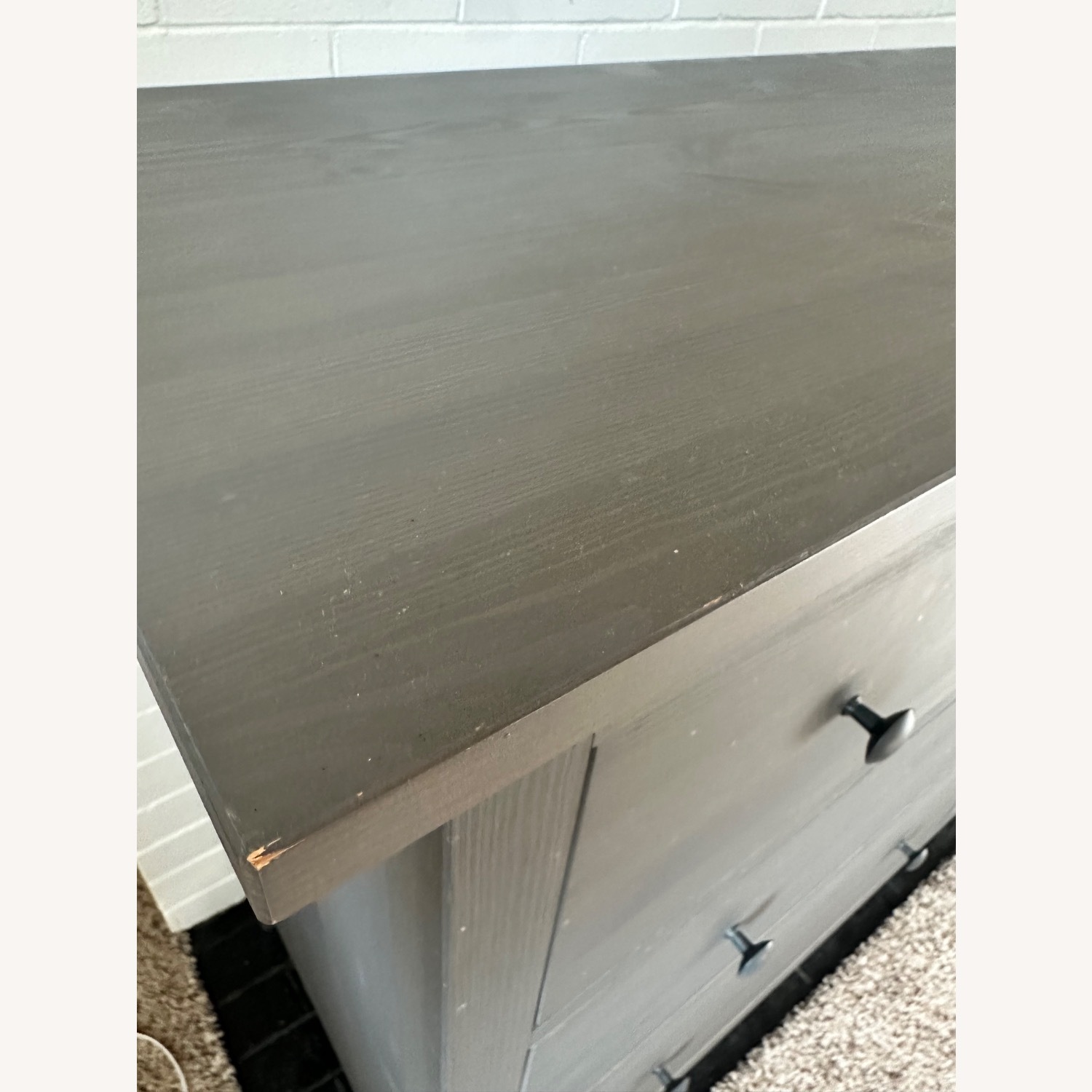 IKEA HEMNES Dark Gray Wood Dresser - image-2