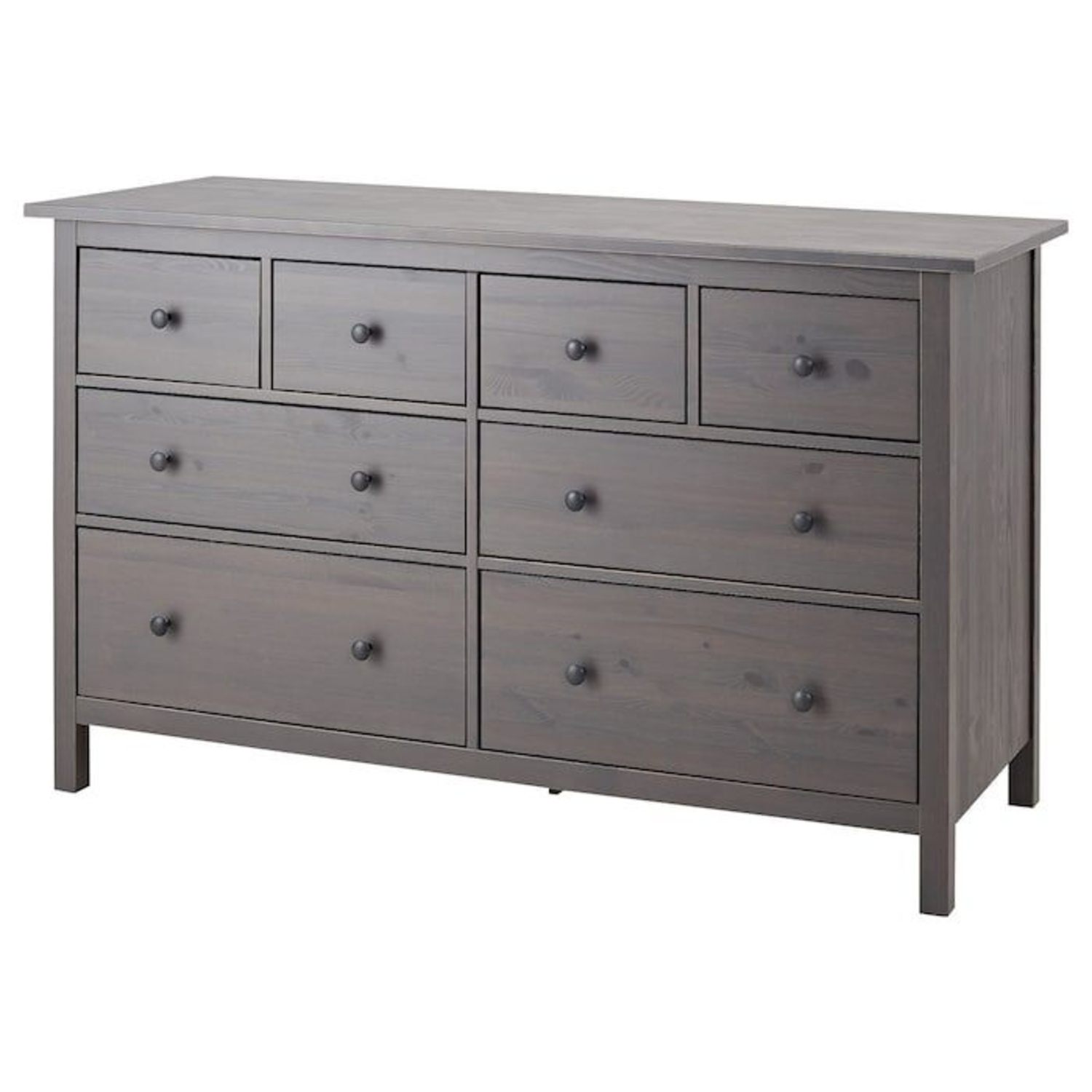 IKEA HEMNES Dark Gray Wood Dresser - image-7