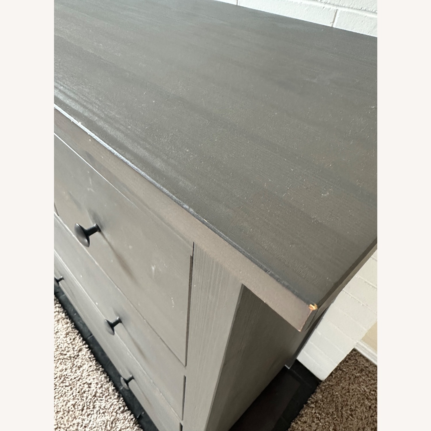 IKEA HEMNES Dark Gray Wood Dresser - image-3