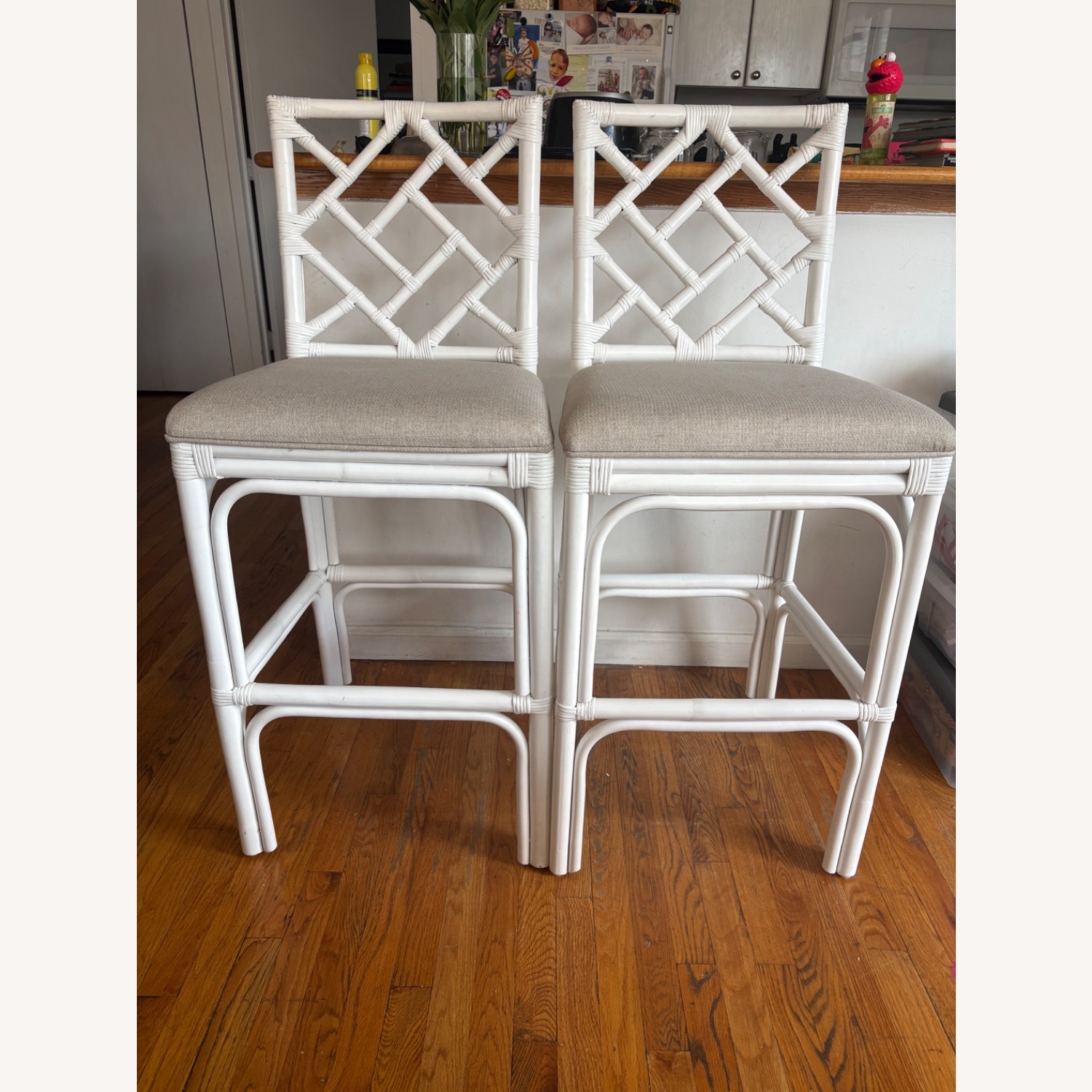 Wayfair White Wood Stools - image-1