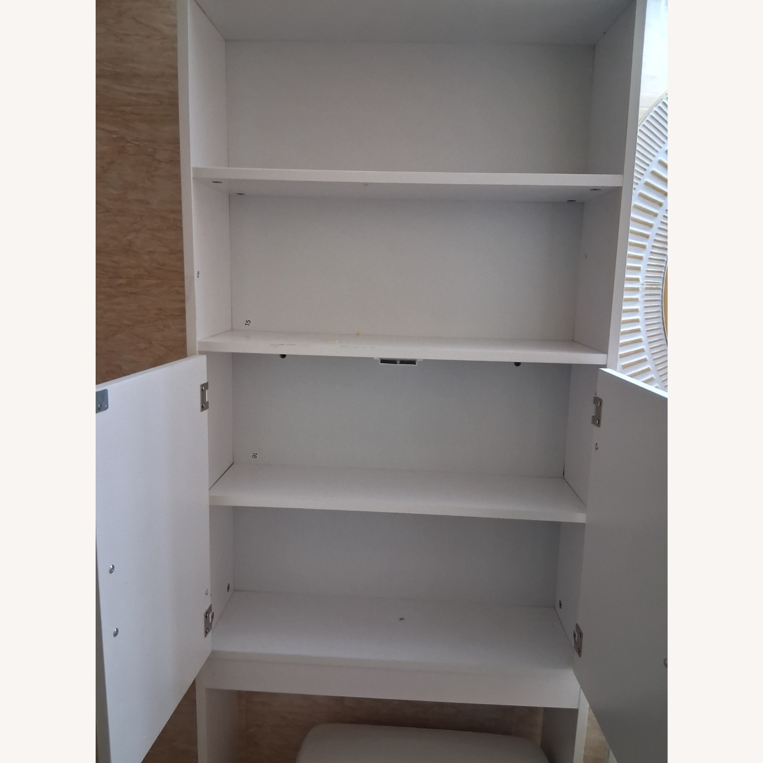 White Wall Unit/Bathroom Storage - image-3