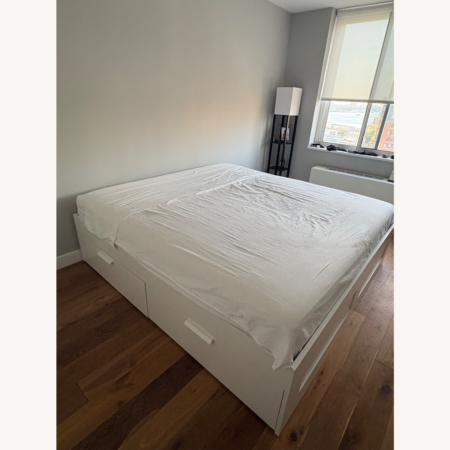 IKEA Brimness White King Bed - image-1