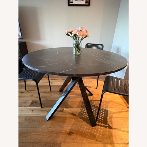 Used IKEA Mariedamm Black Dining Set for sale on AptDeco