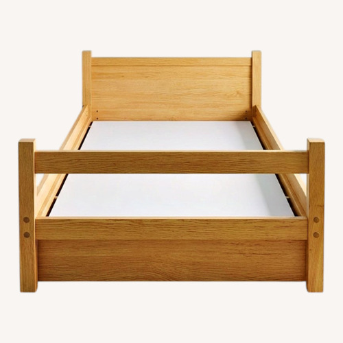 Used The Conran Shop Natural Wood Twin Bed for sale on AptDeco