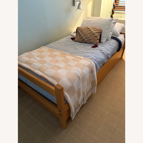 Used The Conran Shop Natural Wood Twin Bed for sale on AptDeco
