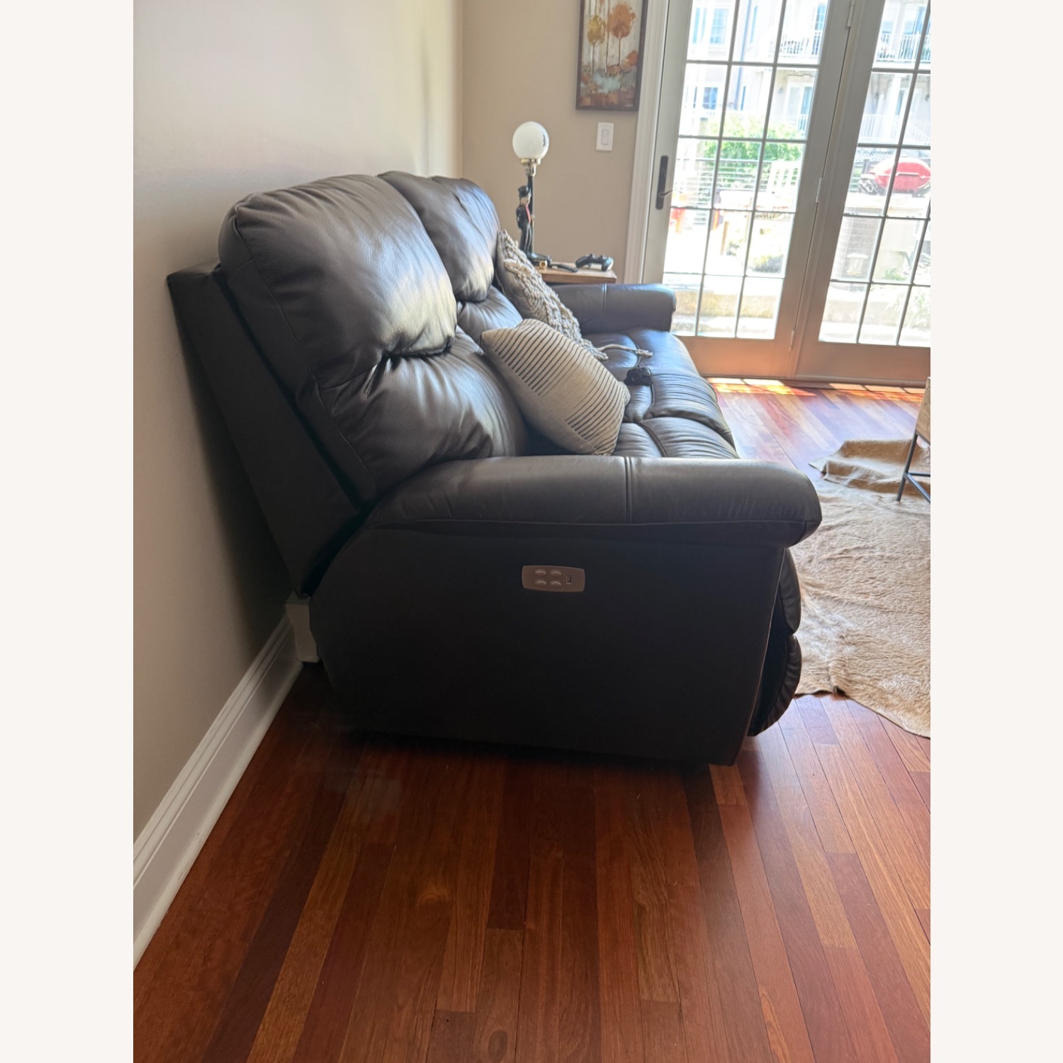 Leather Reclining Couch - image-2