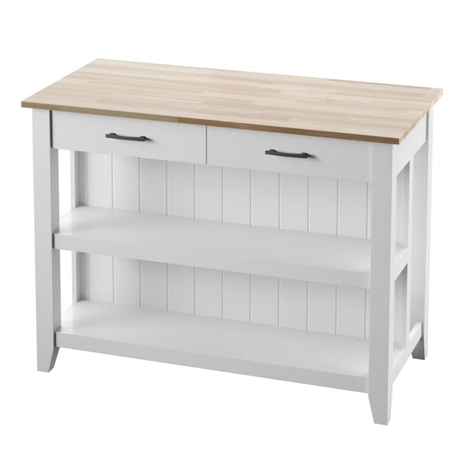 Wayfair Beachcrest Home White Wood Kitchen Island - image-5