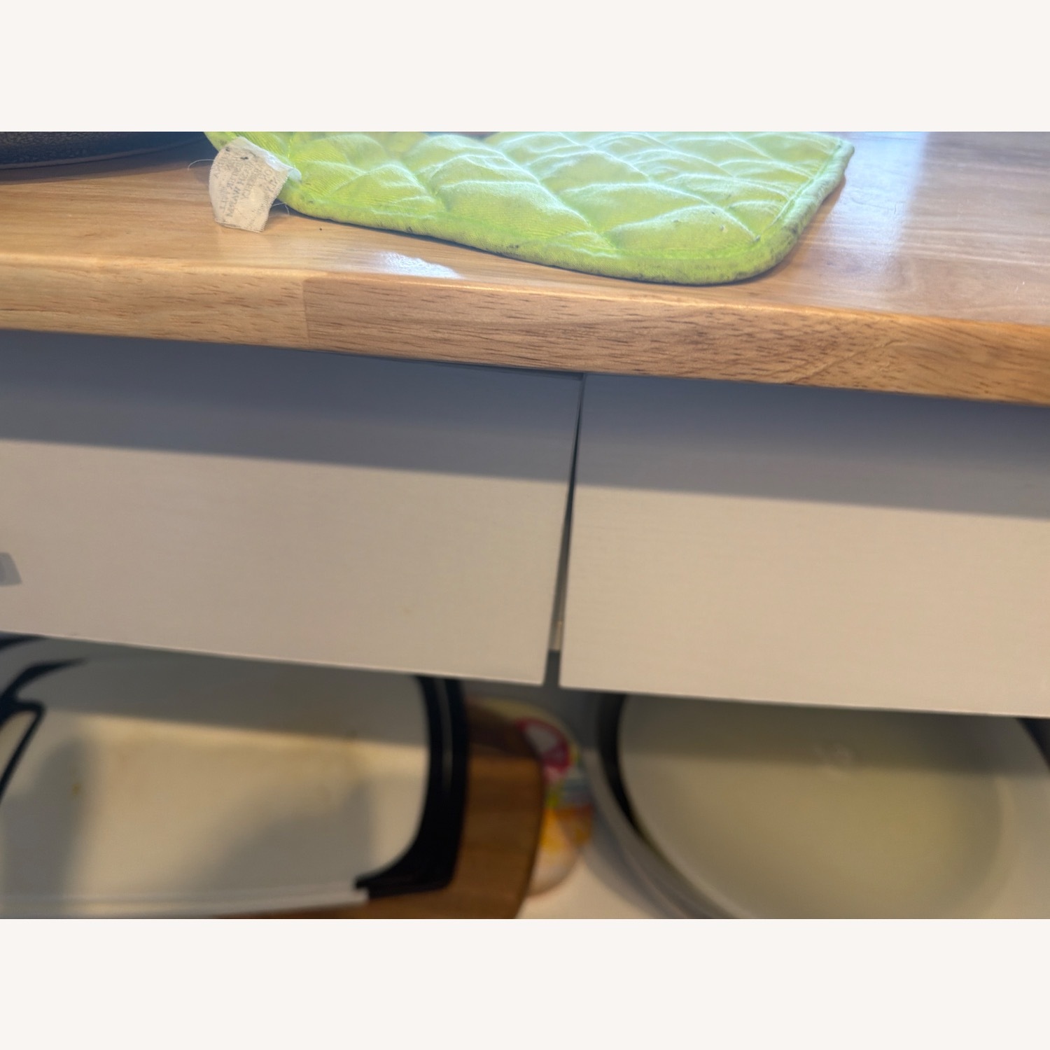 Wayfair Beachcrest Home White Wood Kitchen Island - image-4