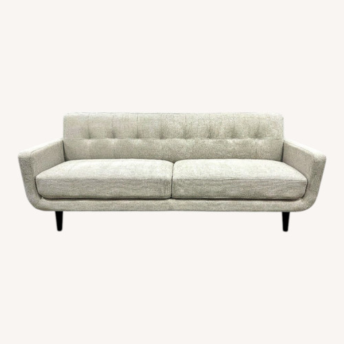 Used At Home Hadley Tufted Back Sofa - Taupe for sale on AptDeco
