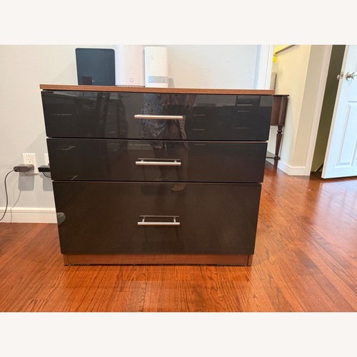 Used Contempo Space Dark Brown Desk for sale on AptDeco