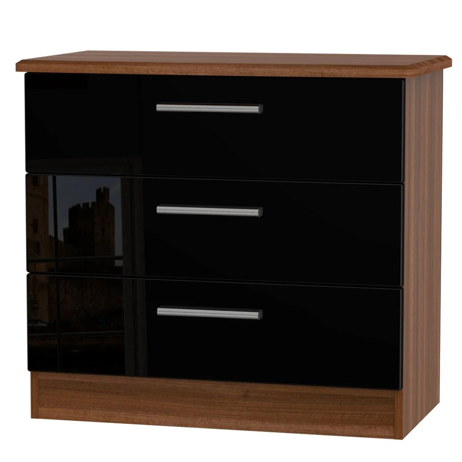 Contempo Space Dark Brown Desk - image-5