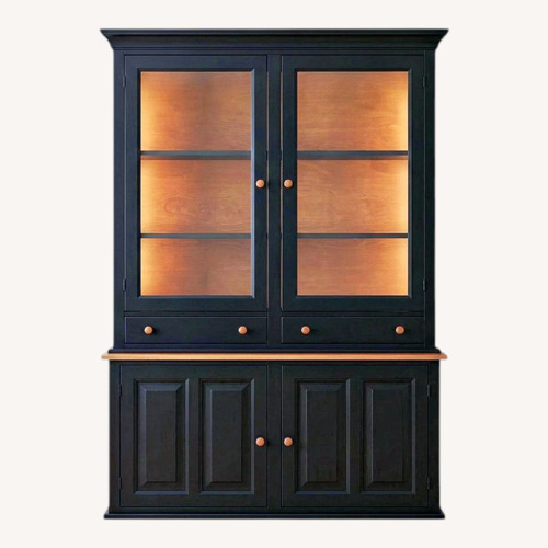 Used Black Wood Armoire for sale on AptDeco