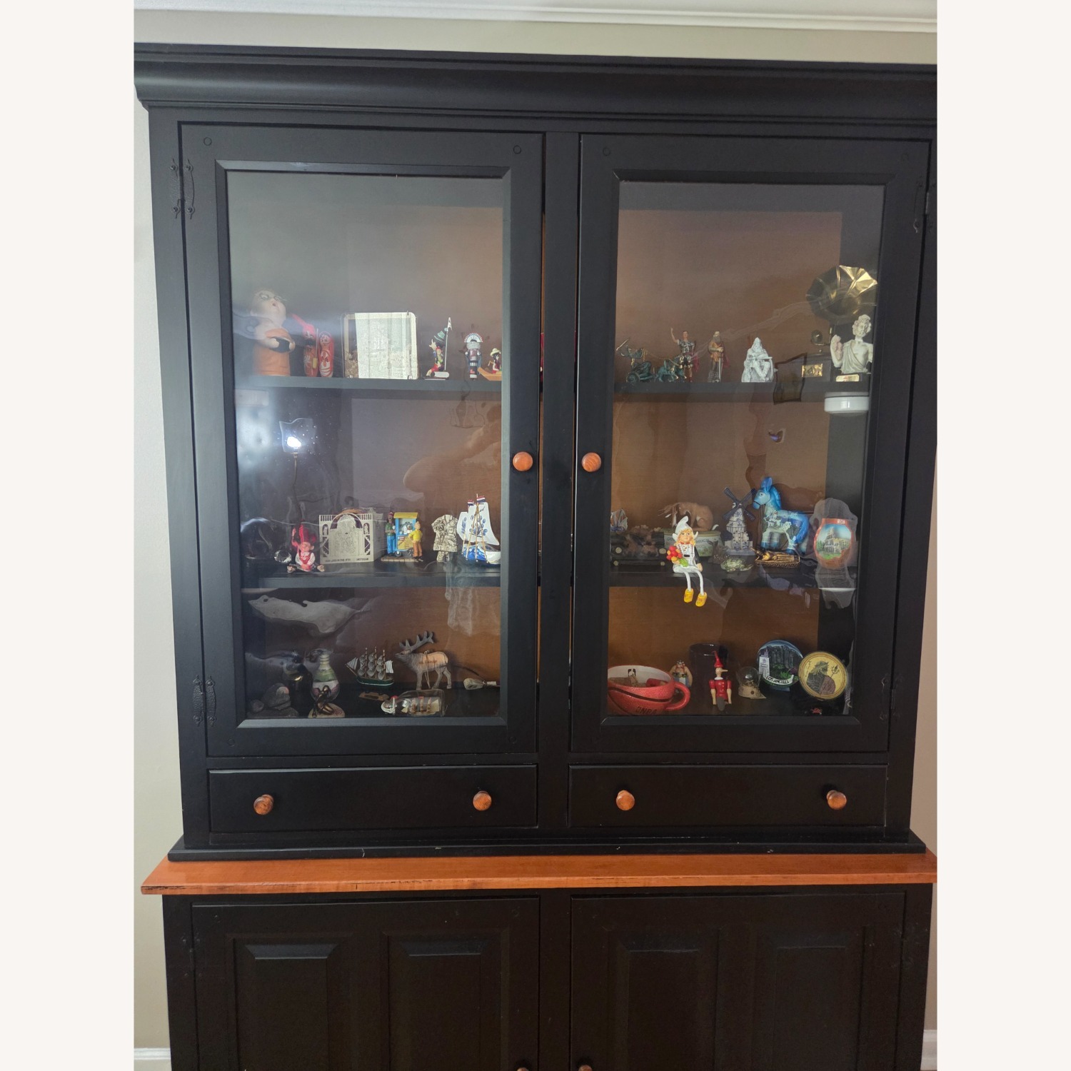 Black Wood Armoire - image-2