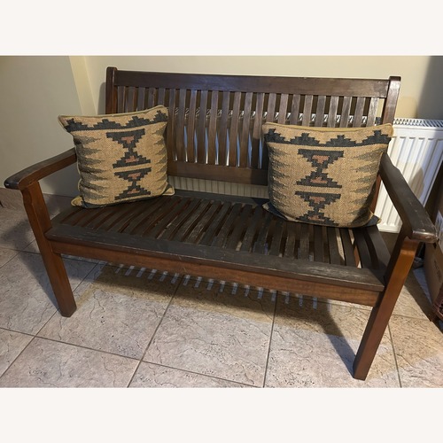 Used Teak Patio Furniture Dark Brown Patio Furniture for sale on AptDeco
