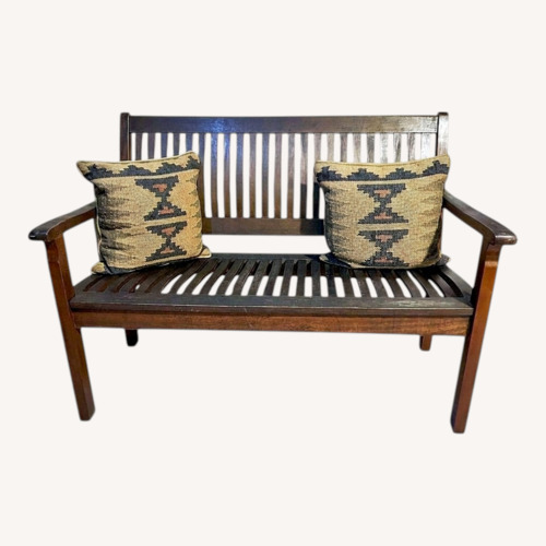 Used Teak Patio Furniture Dark Brown Patio Furniture for sale on AptDeco