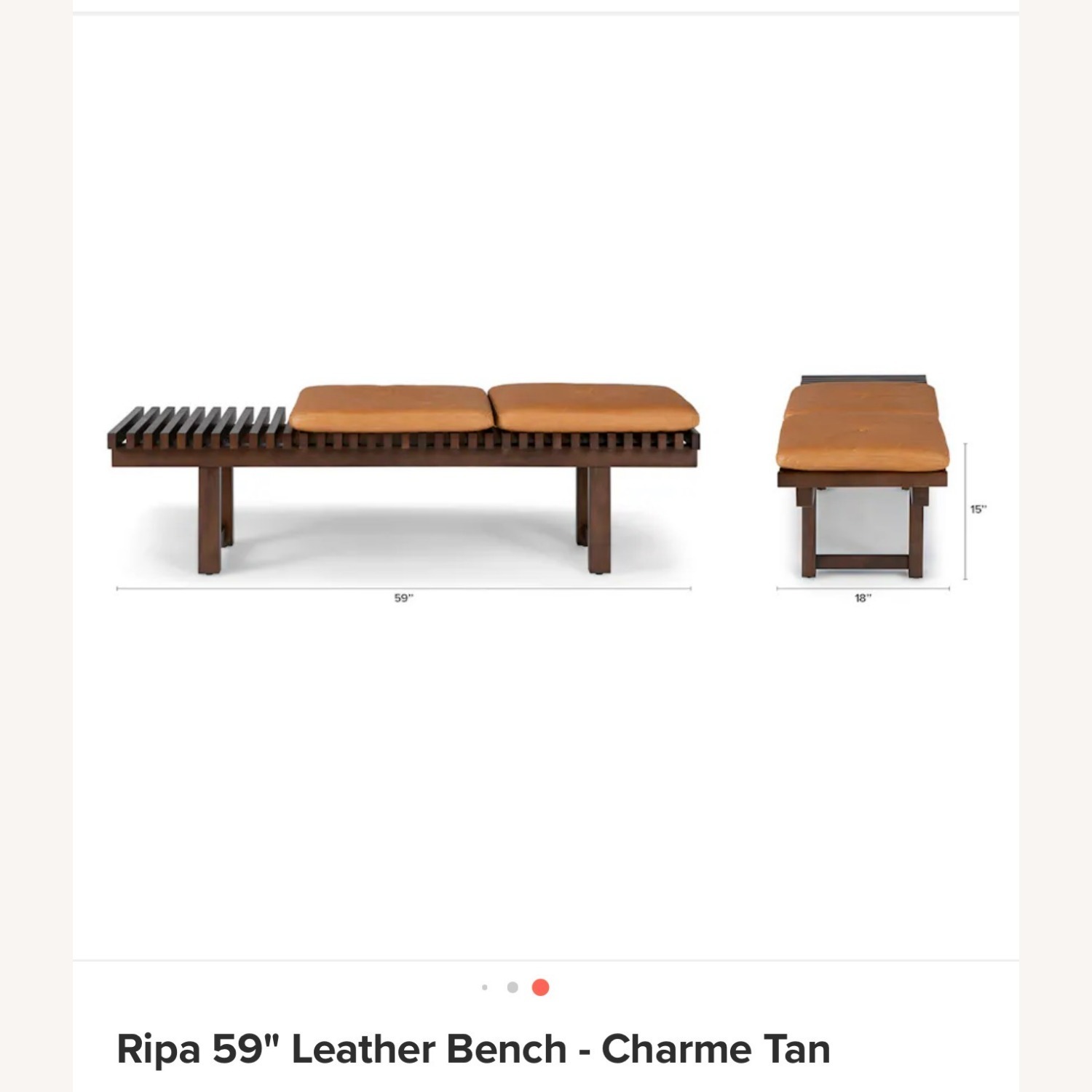  Article Ripa 59"  Bench - image-3