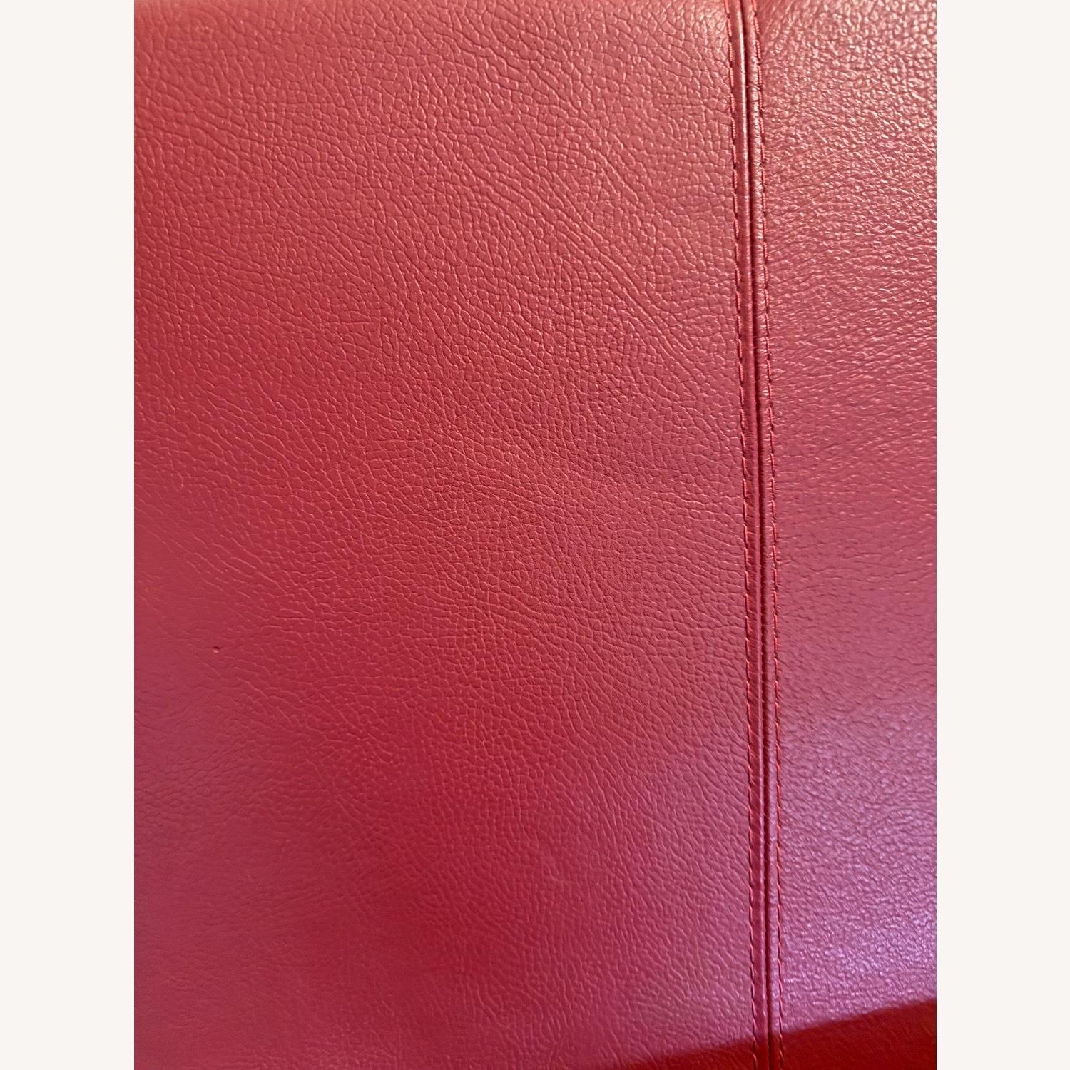 Macy's Red Leather 3+ Piece Sectional - image-2