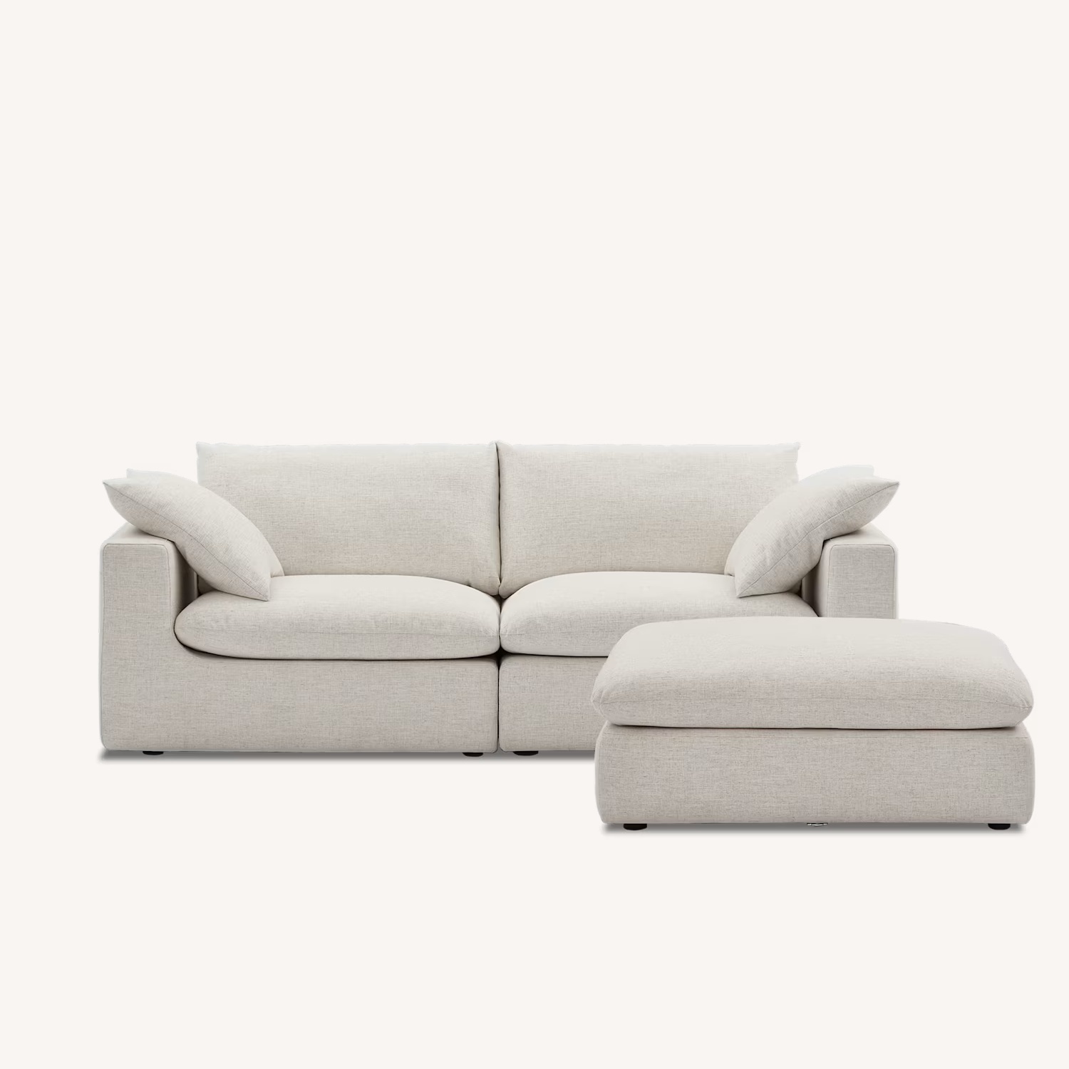 Castlery White Linen 3+ Piece Sectional - image-5