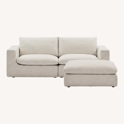 Used Castlery White Linen 3+ Piece Sectional for sale on AptDeco