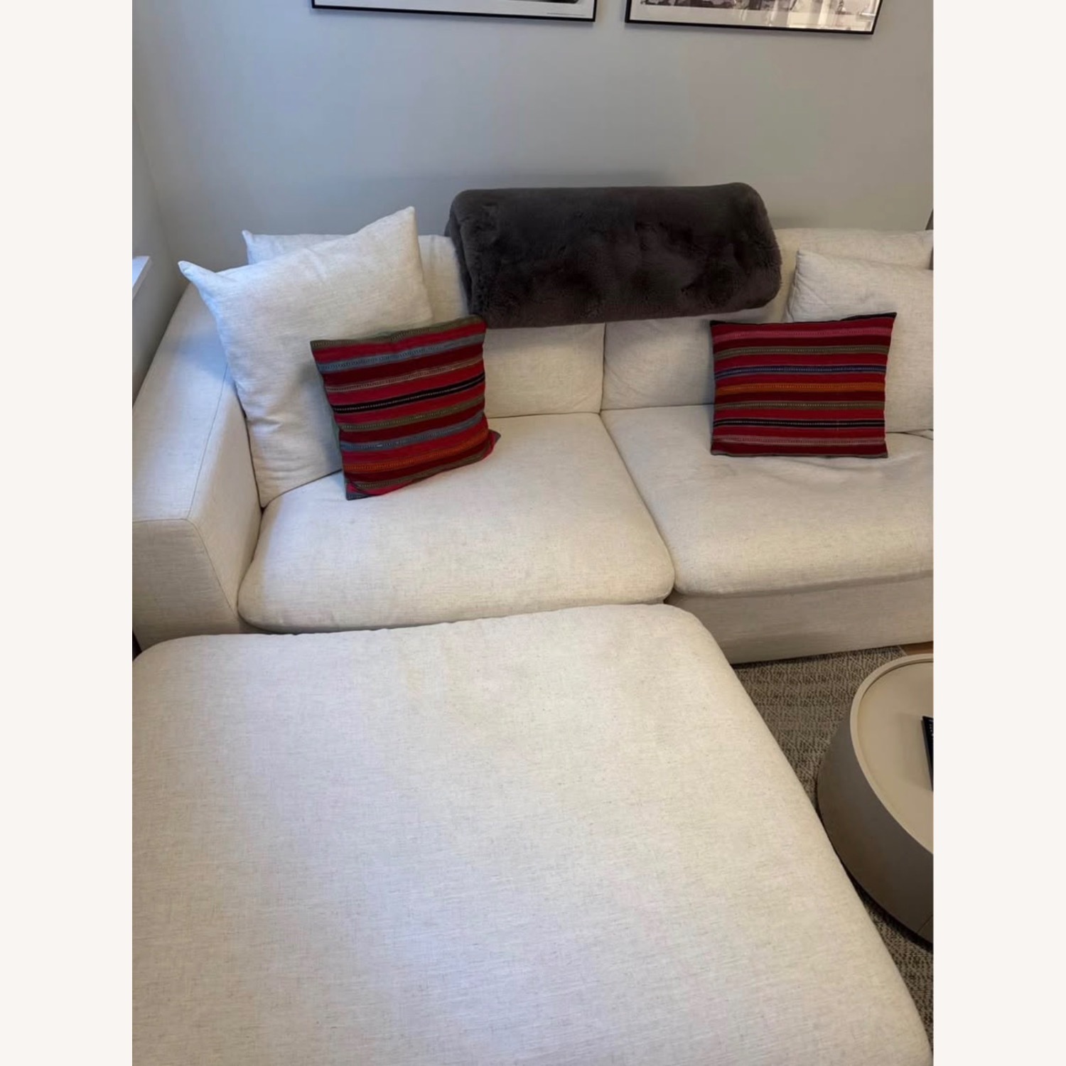 Castlery White Linen 3+ Piece Sectional - image-2
