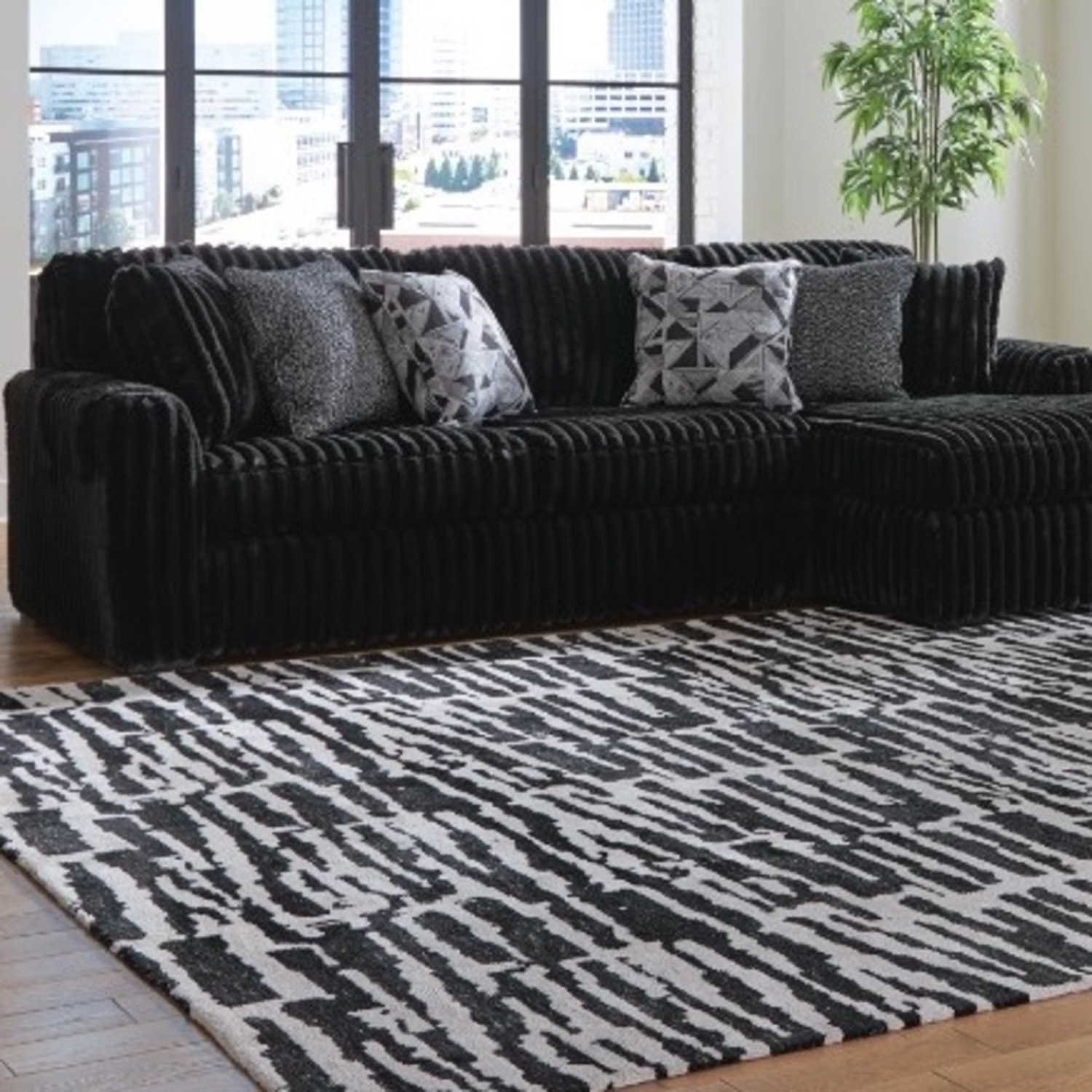 Midnight-Madness 2-Piece Sofa with Chaise - image-2