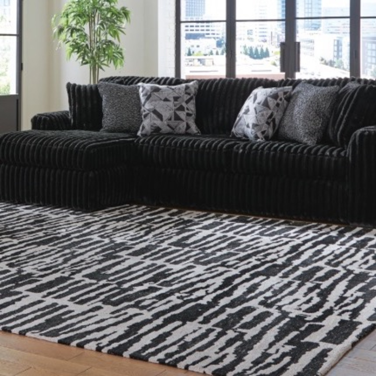 Midnight-Madness 2-Piece Sofa with Chaise - image-3