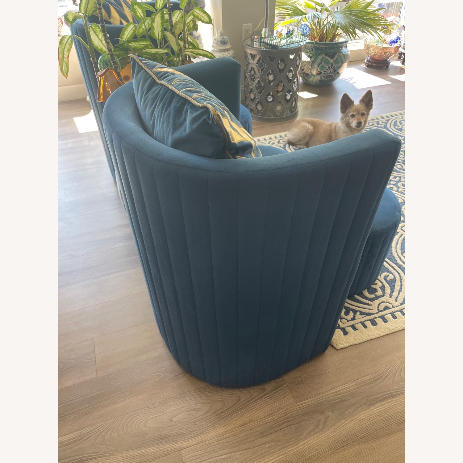Ross Furniture Blue Accent Chairs - image-3