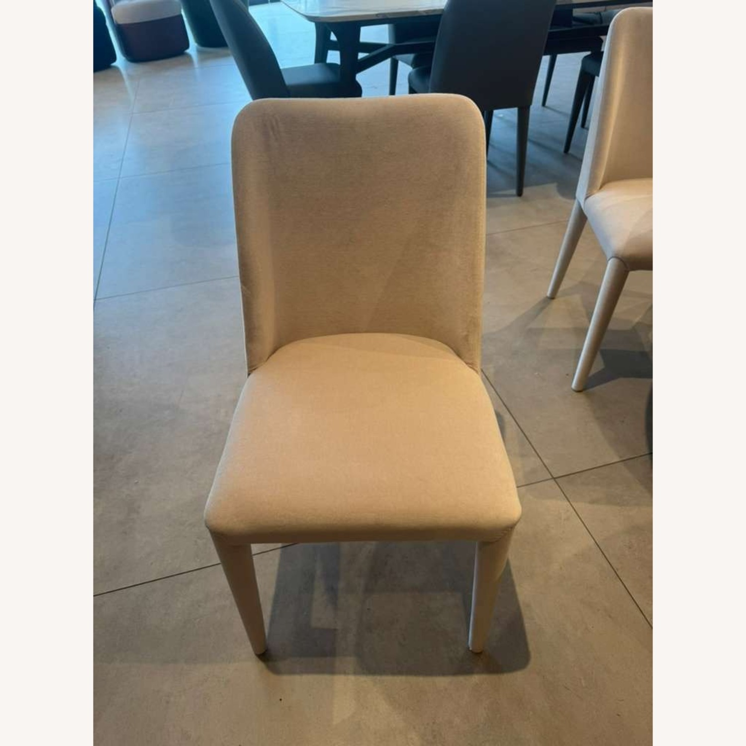 Lazzoni Aria White Fabric Dining Chairs - image-1