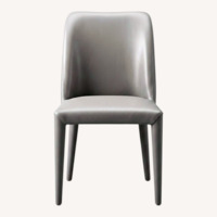 Lazzoni Aria Light Gray Leather Dining Chairs
