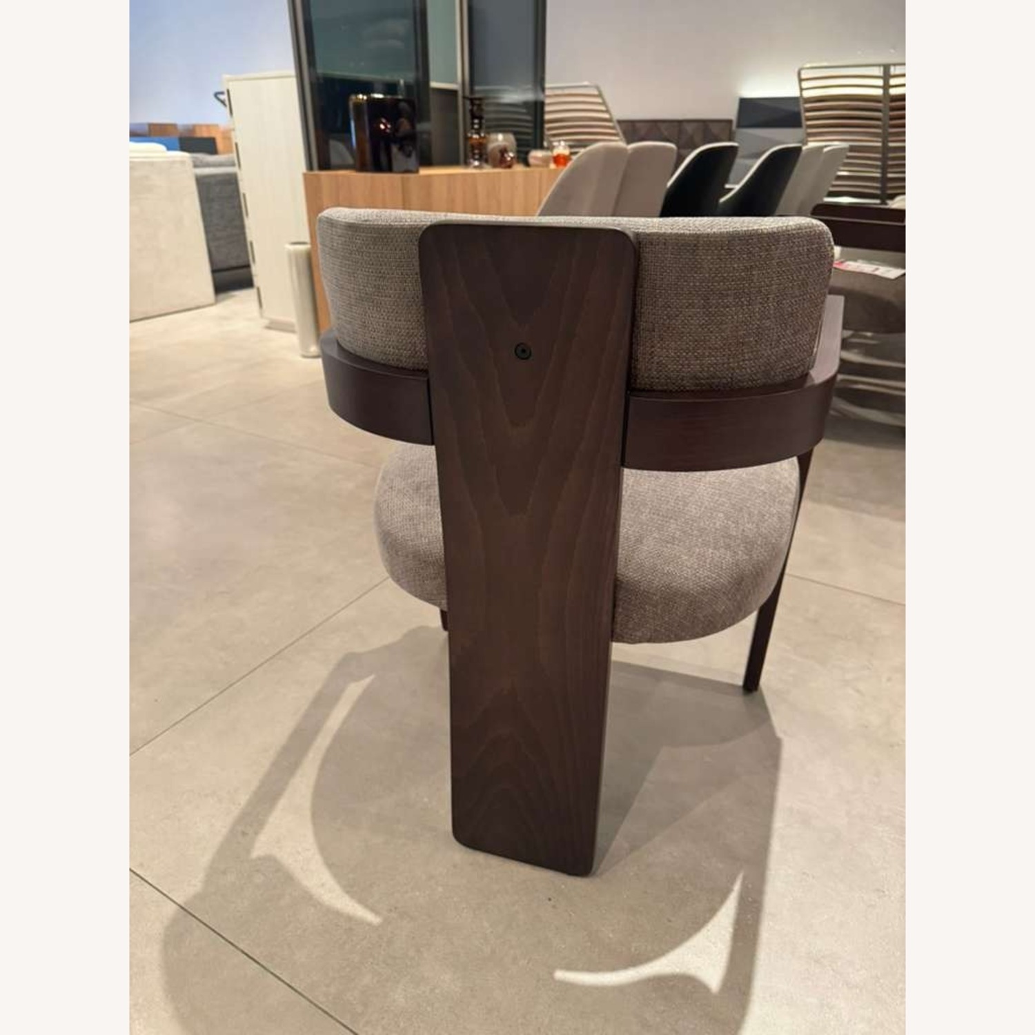 Lazzoni Henrico Dark Brown Fabric Dining Chairs - image-3