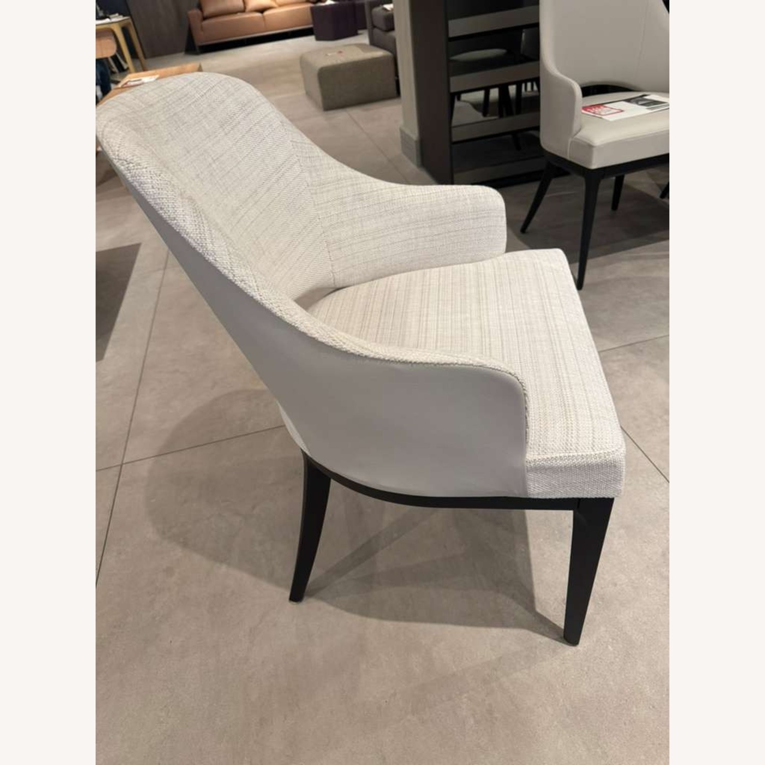 Lazzoni Tolina White Fabric Dining Chairs - image-3