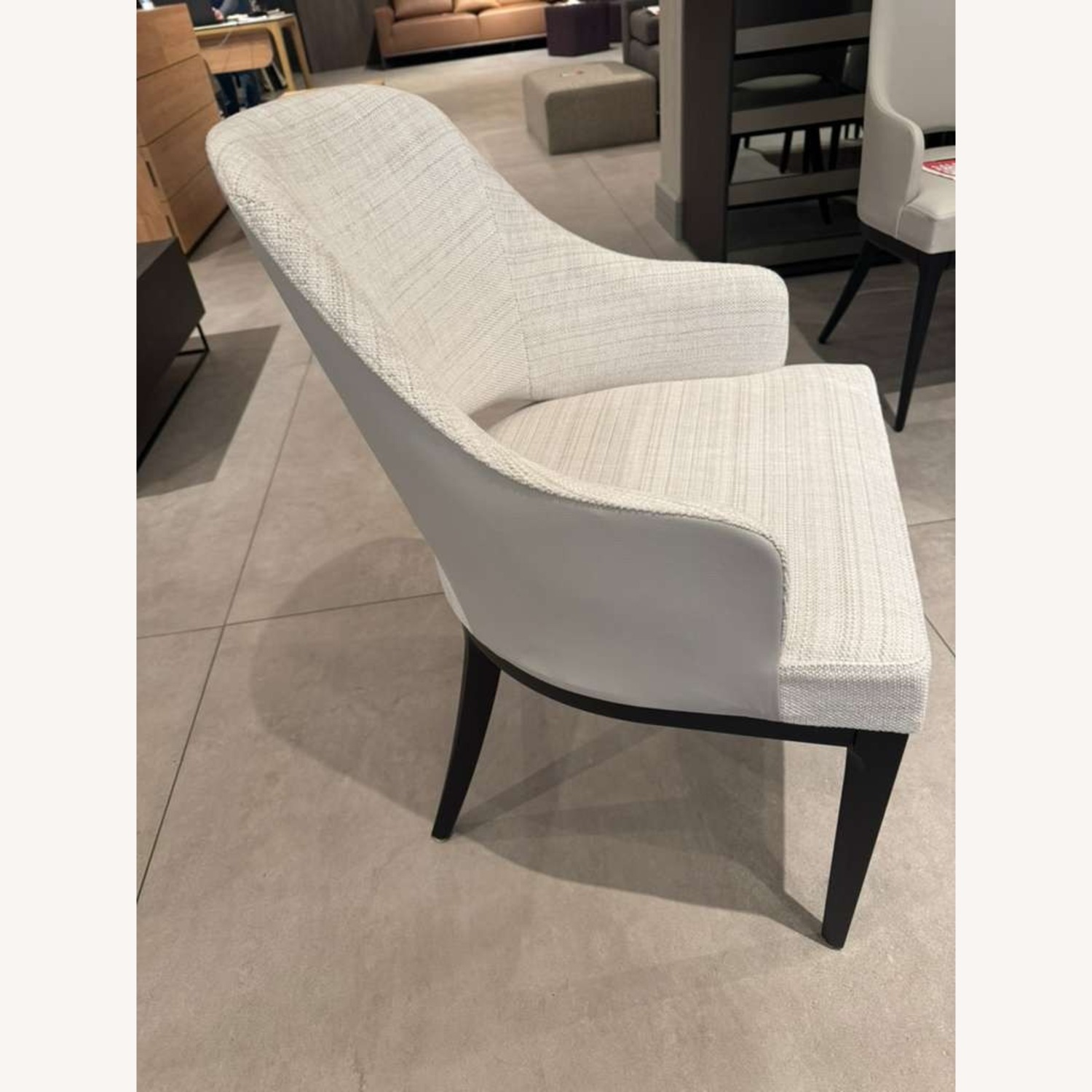 Lazzoni Tolina White Fabric Dining Chairs - image-2