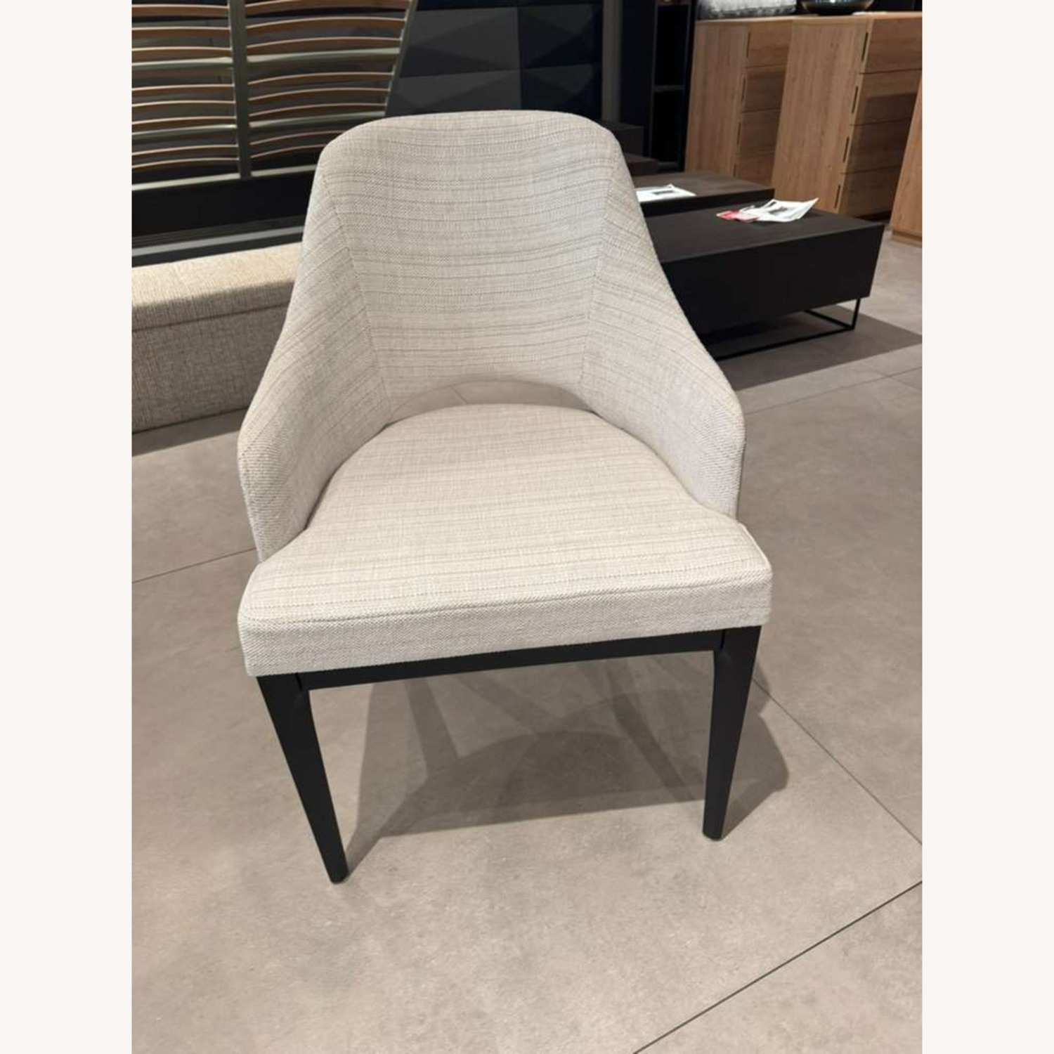 Lazzoni Tolina White Fabric Dining Chairs - image-1