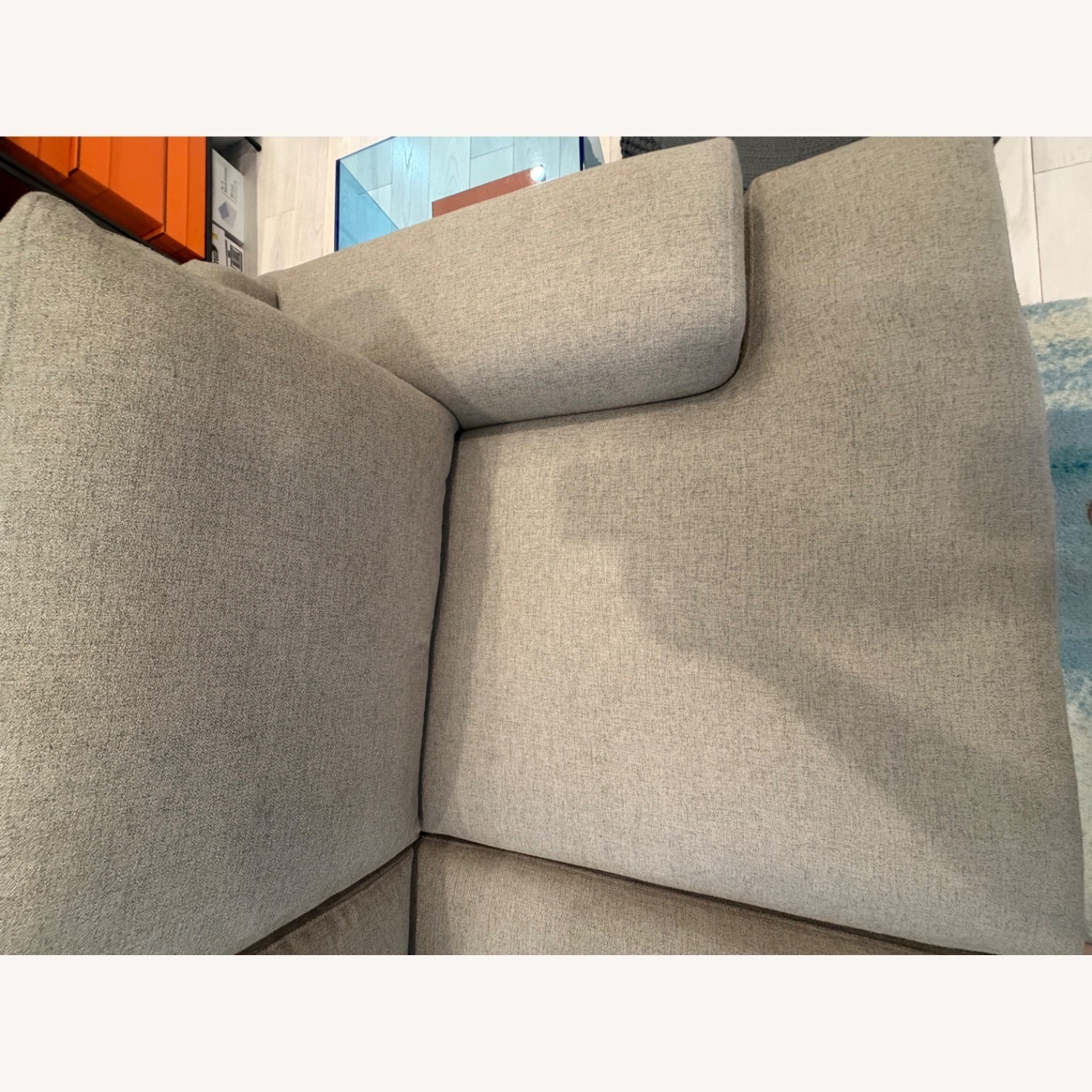 Mantle Furniture Burke Light Gray 3+ Seater Sofa - image-4