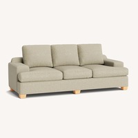 Mantle Furniture Burke Light Gray 3+ Seater Sofa