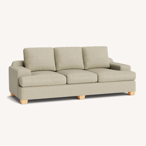Used Mantle Furniture Burke Light Gray 3+ Seater Sofa for sale on AptDeco