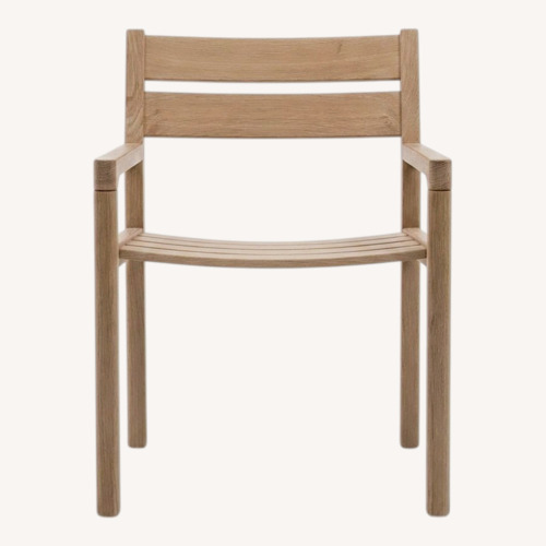 Used Lazzoni Asto Light Brown Wood Patio Furniture for sale on AptDeco