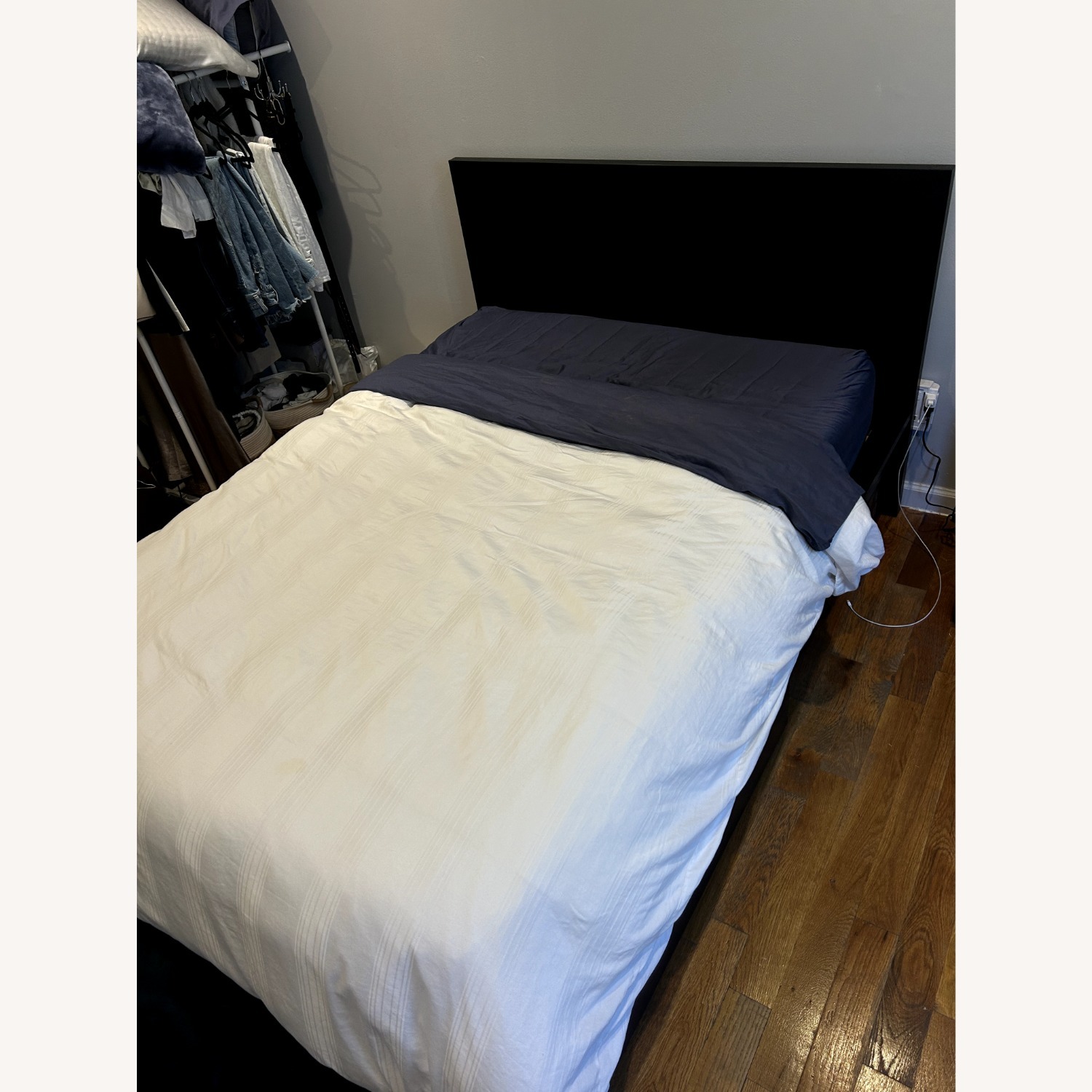 IKEA Dark Brown Wood Veneer Full Bed - image-1