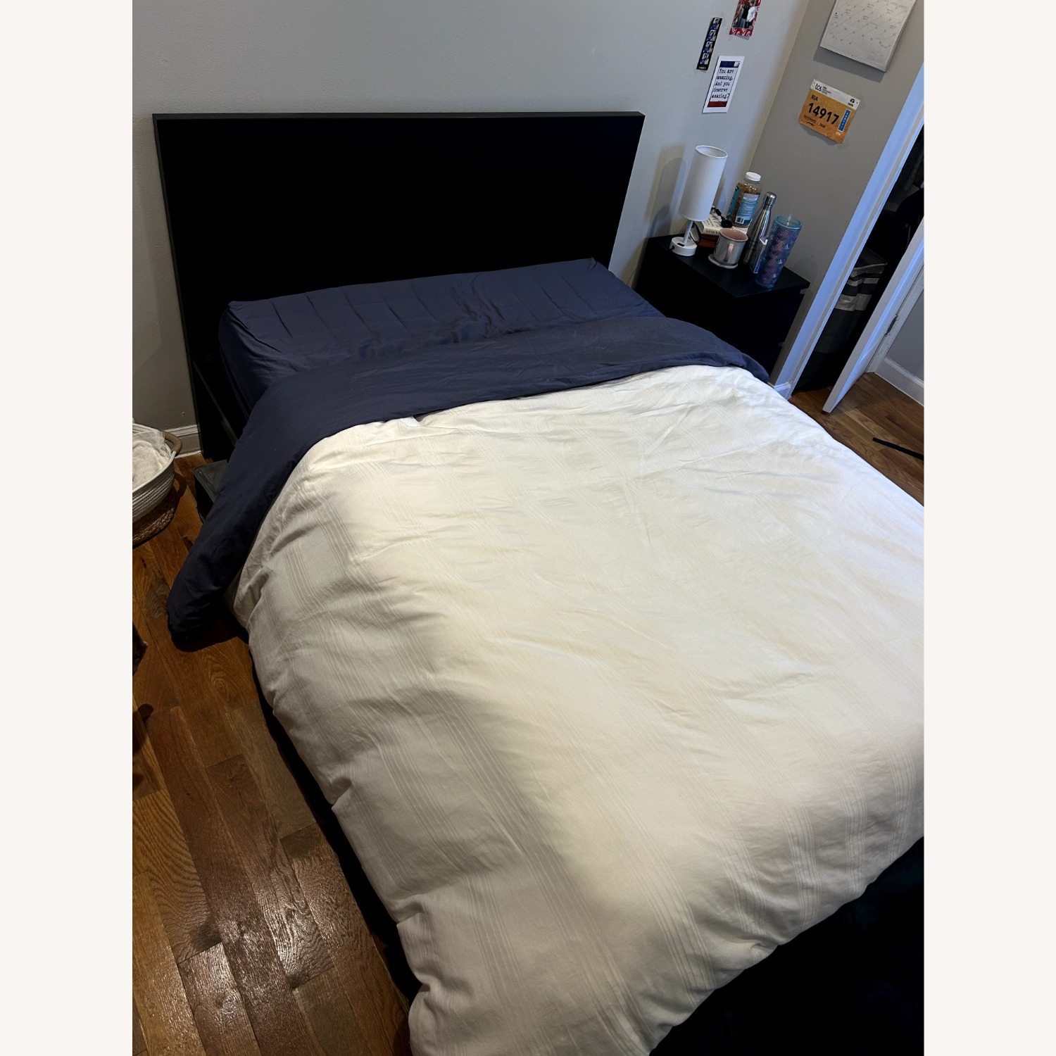 IKEA Dark Brown Wood Veneer Full Bed - image-3