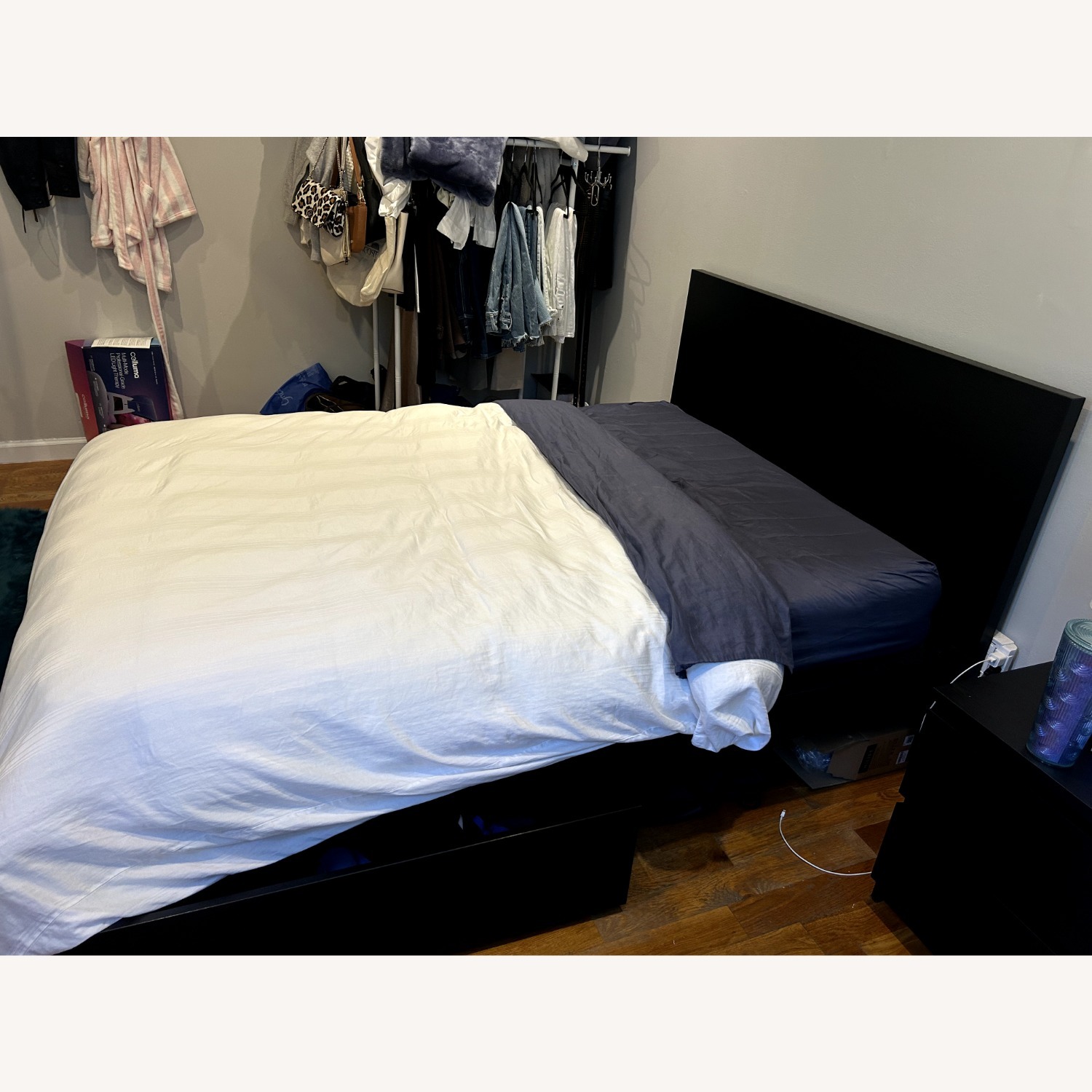 IKEA Dark Brown Wood Veneer Full Bed - image-2