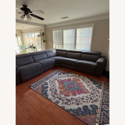 Used Macy's Nuevio Dark Gray Fabric 3+ Piece Sectional for sale on AptDeco