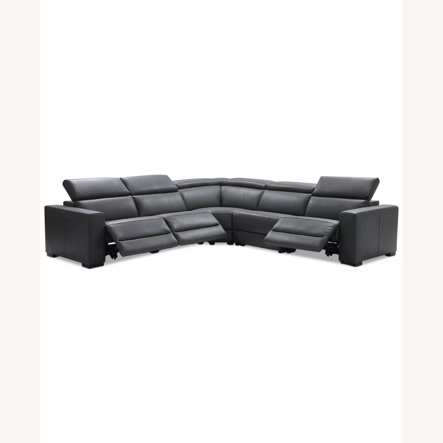 Macy's Nuevio Dark Gray Fabric 3+ Piece Sectional - image-4