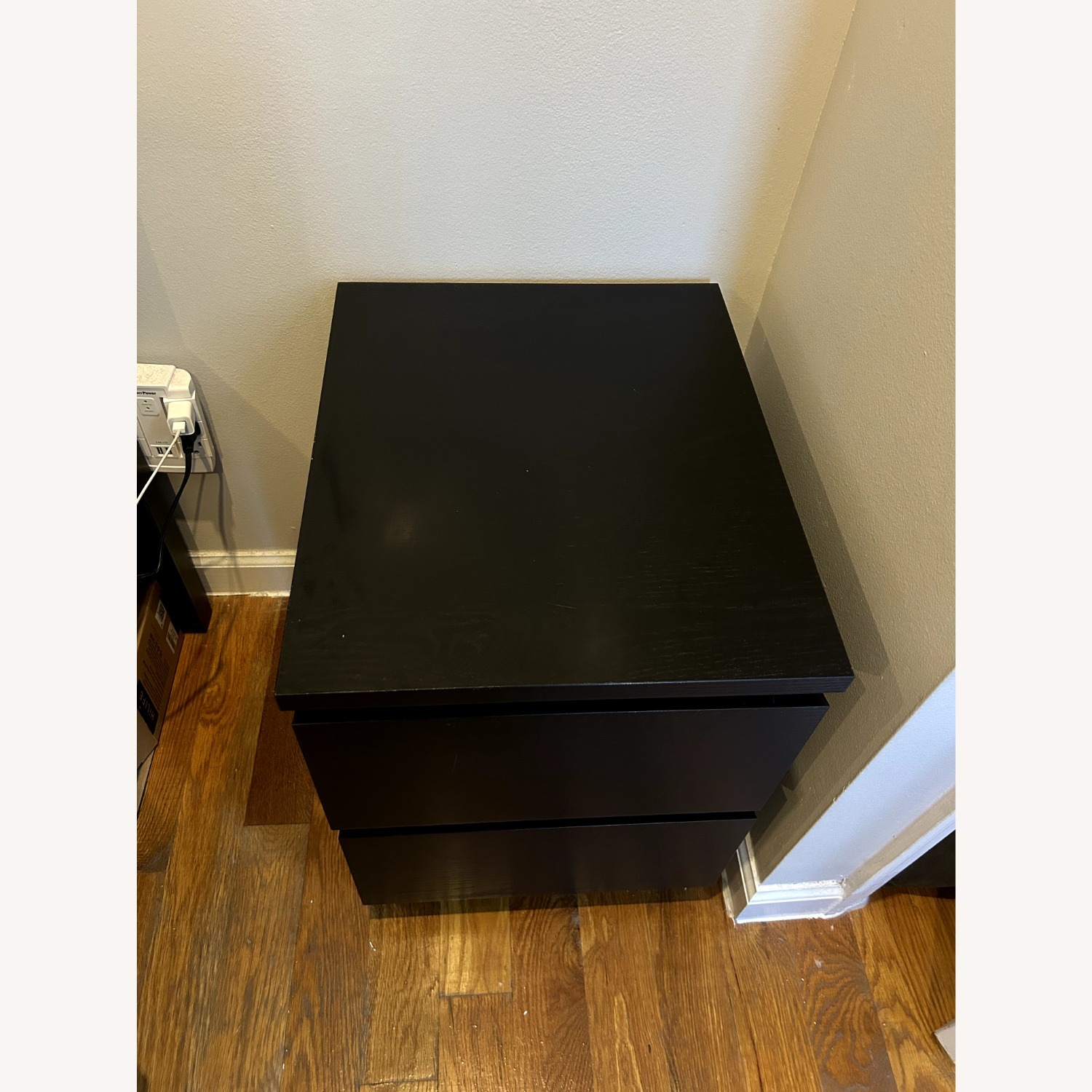 IKEA Storklinta Dark Brown Nightstand - image-2