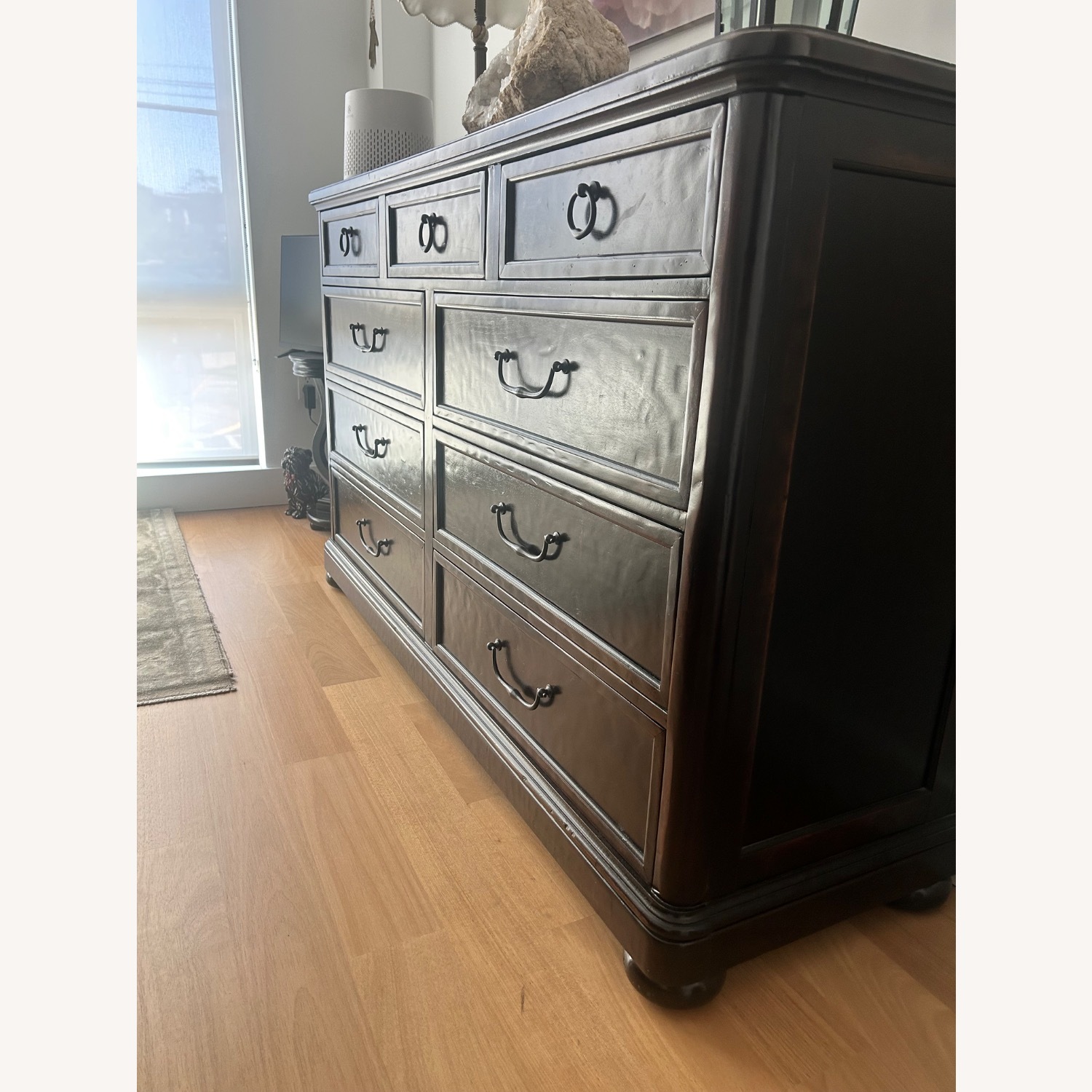 Bernhardt Furniture Dark Brown Wood Dresser - image-3