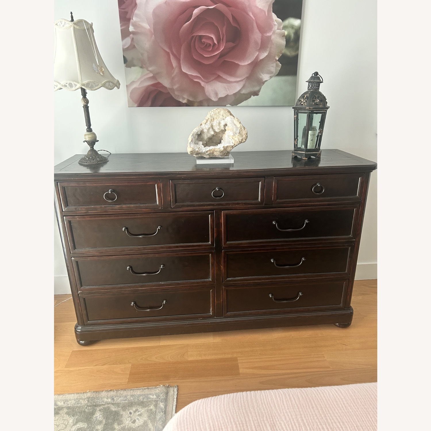Bernhardt Furniture Dark Brown Wood Dresser - image-1