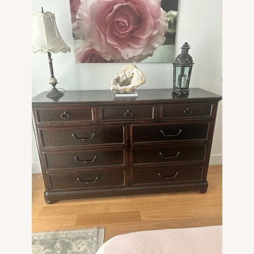 Used Bernhardt Furniture Dark Brown Wood Dresser for sale on AptDeco