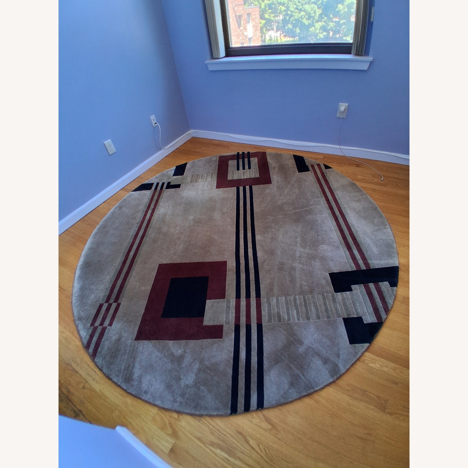 Round Chandra Rug, 100% Wool - image-2